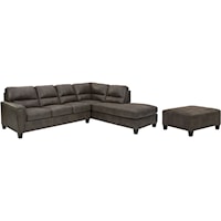 2pc Sectional and ottoman