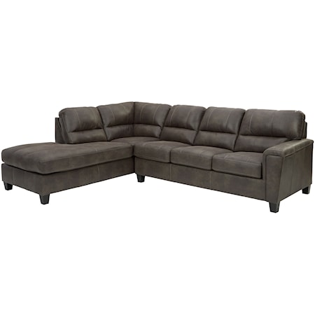 2-Piece Sectional w/ Left Chaise & Sleeper