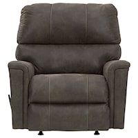 Faux Leather Rocker Recliner