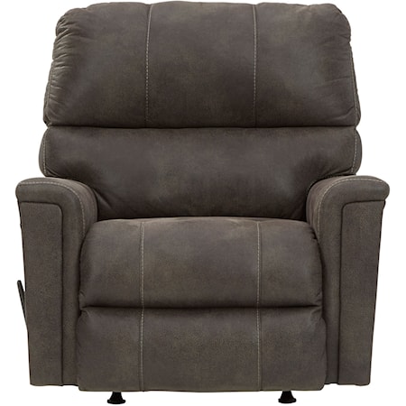 Faux Leather Rocker Recliner