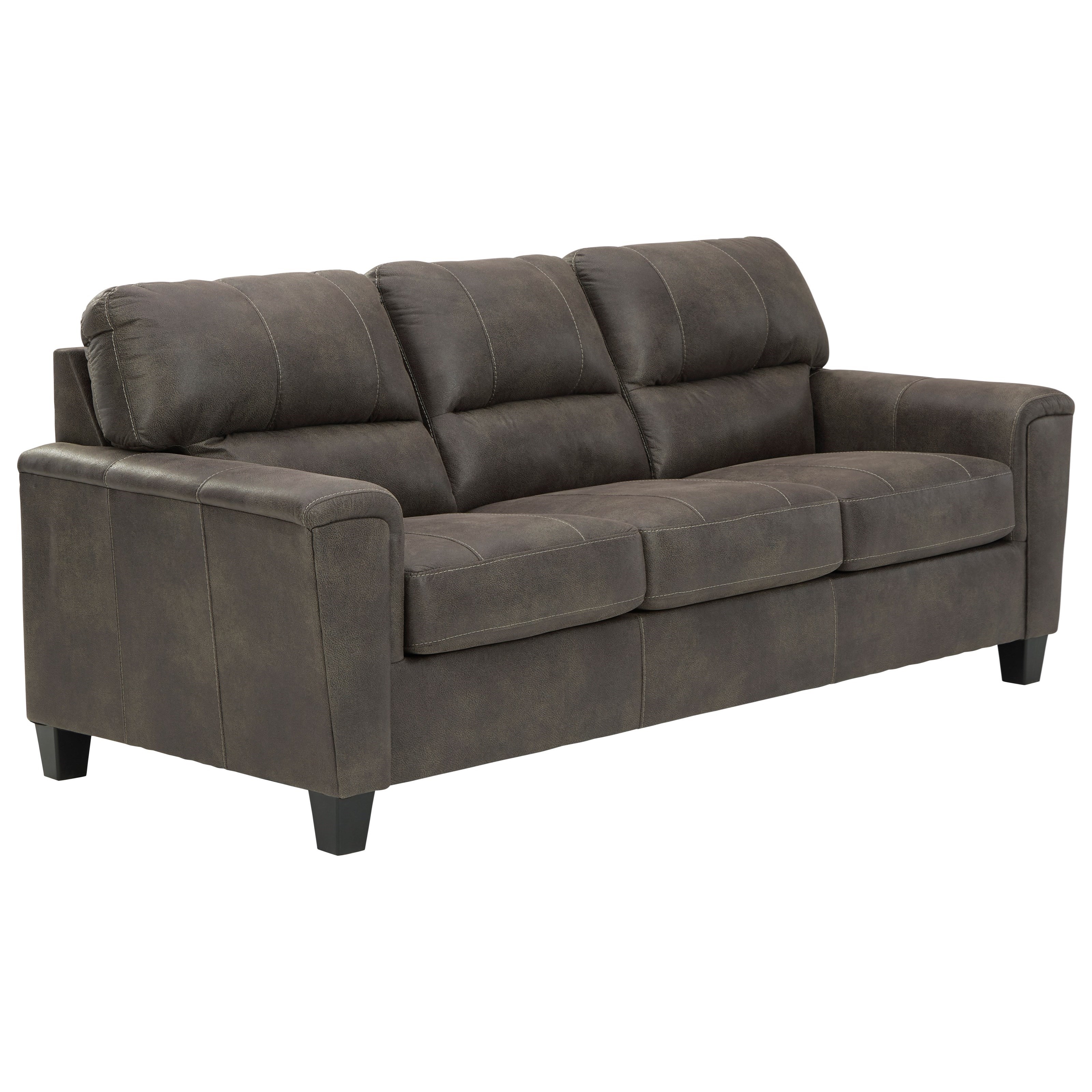 Signature Design by Ashley Navi 9400239 Faux Leather Queen Sofa