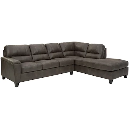 2-Piece Sectional w/ Right Chaise & Sleeper