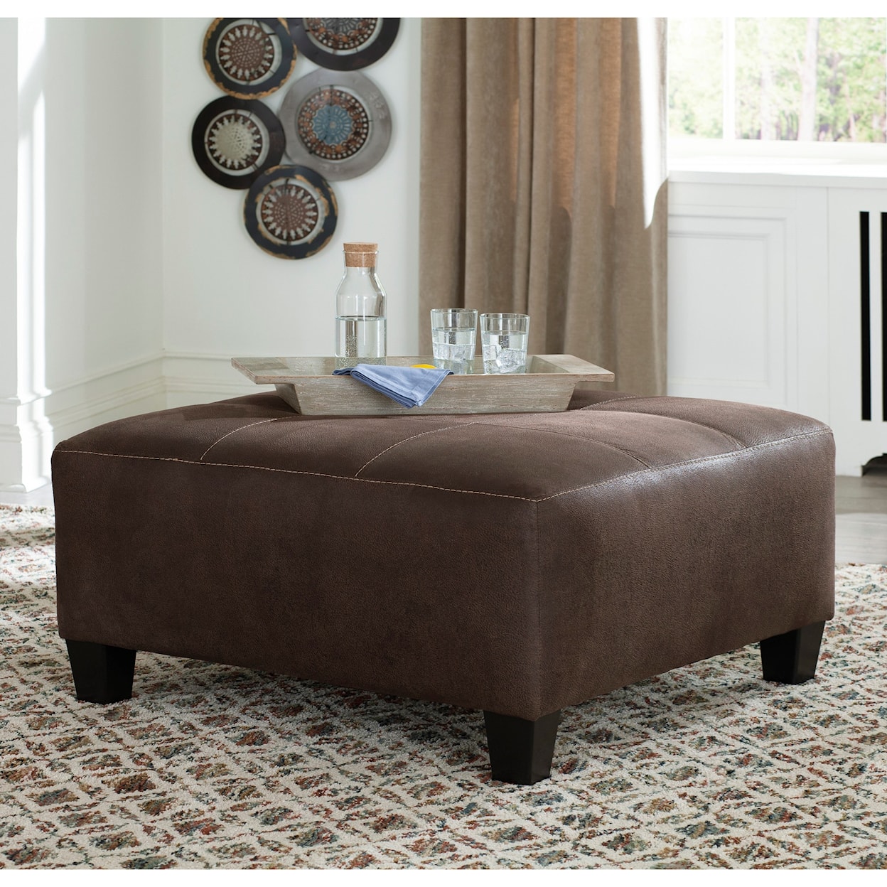 Signature Design by Ashley Navi Oversized Accent Ottoman