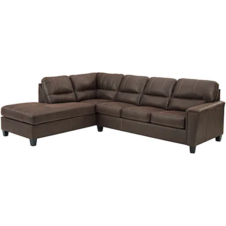 2-Piece Sectional w/ Left Chaise & Sleeper