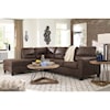 Ashley Furniture Signature Design Navi 2-Piece Sectional w/ Left Chaise & Sleeper