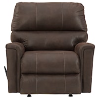 Faux Leather Rocker Recliner