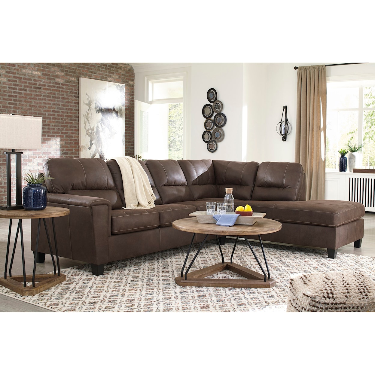 Michael Alan Select Navi 2-Piece Sectional with Right Chaise