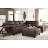 Signature Nash Chestnut 2-Piece Sectional with Right Chaise