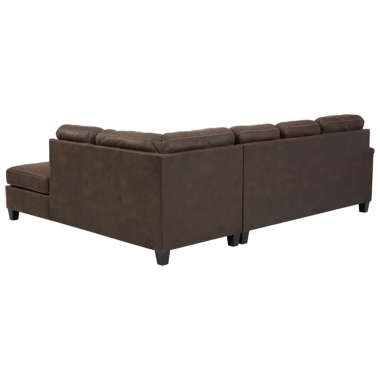 Signature Nash Chestnut 2-Piece Sectional with Right Chaise