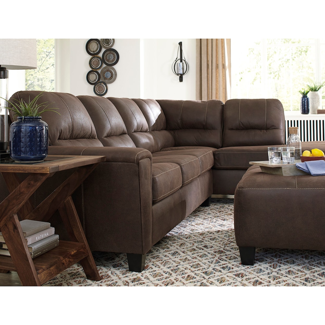 Michael Alan Select Navi 2-Piece Sectional w/ Right Chaise & Sleeper