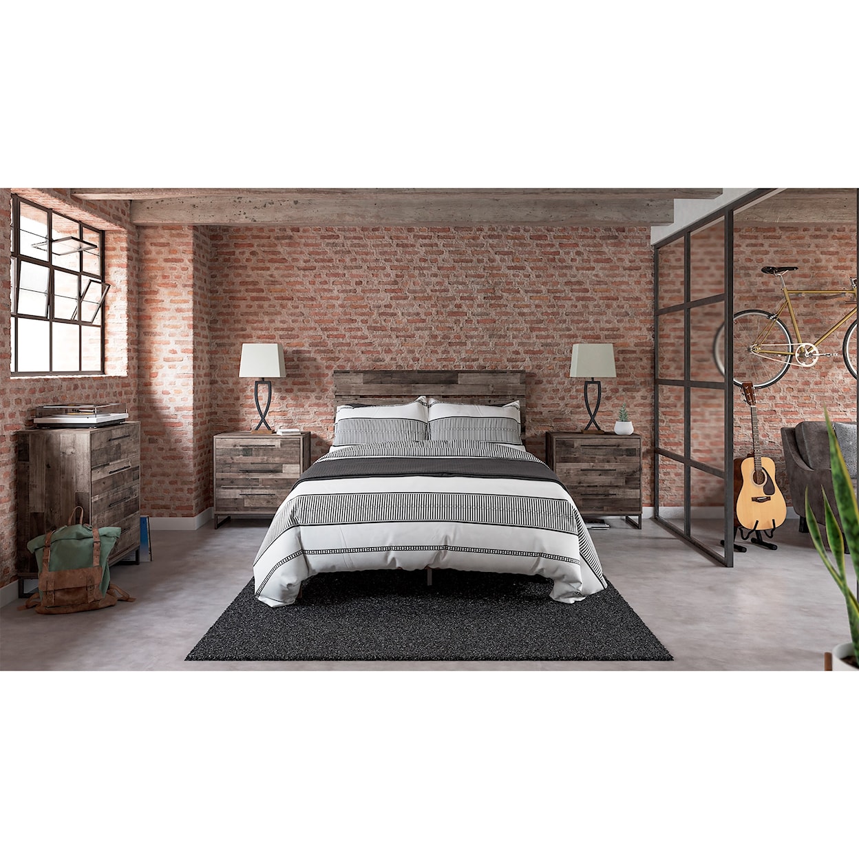 Benchcraft Neilsville Full Platform Bed with Headboard