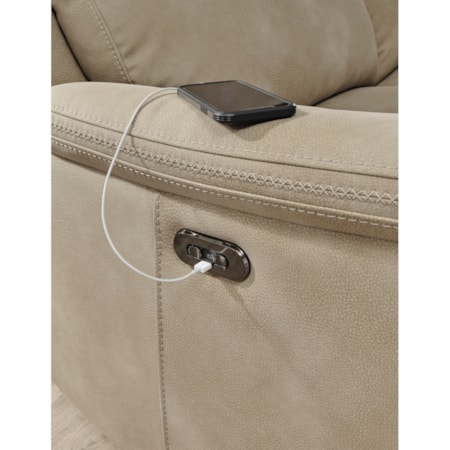 2-Seat Pwr Rec Sofa  w/ Adj Headrests