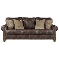 Traditional Queen Sofa Sleeper with Nailhead Trim
