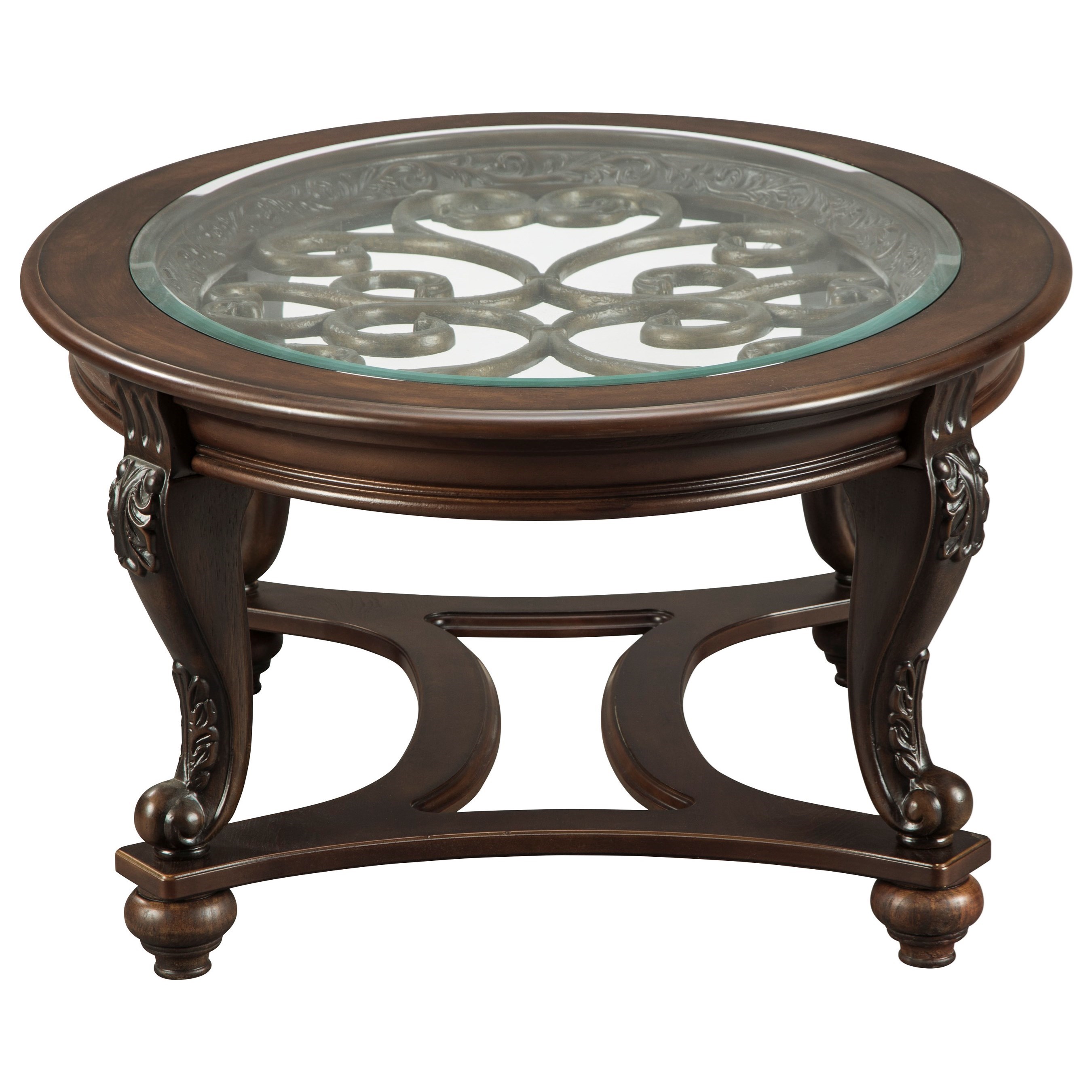 Signature Design by Ashley Norcastle FR77 Oval Cocktail Table With