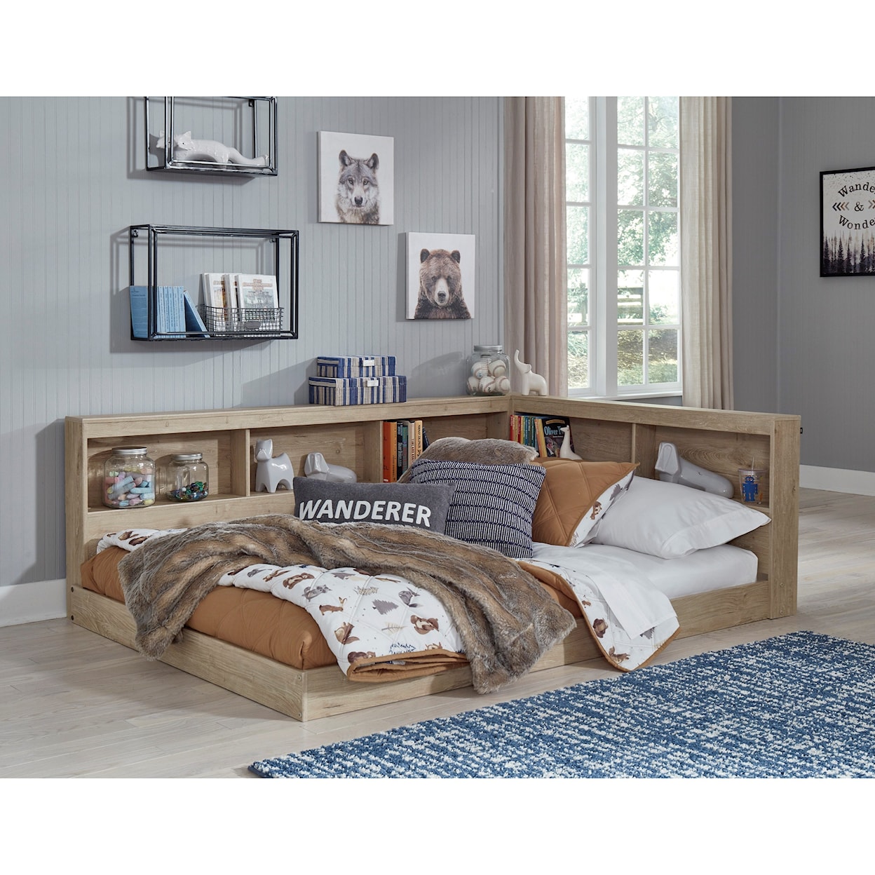 Signature Design by Ashley Furniture Oliah Twin Bookcase Bed