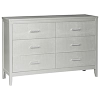 Glam Dresser with Faux Crystal Drawer Pulls