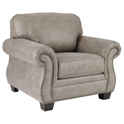 Transitional Chair with Nailhead Trim