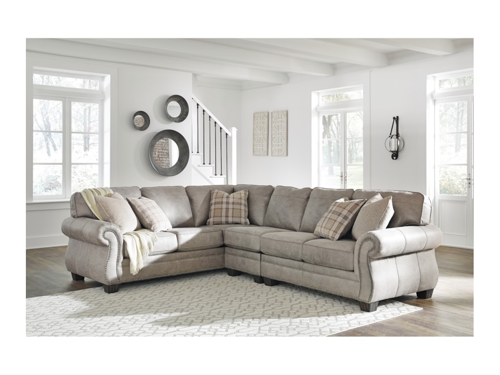 Signature Design by Ashley Olsberg 3 Piece L-Shaped Transitional
