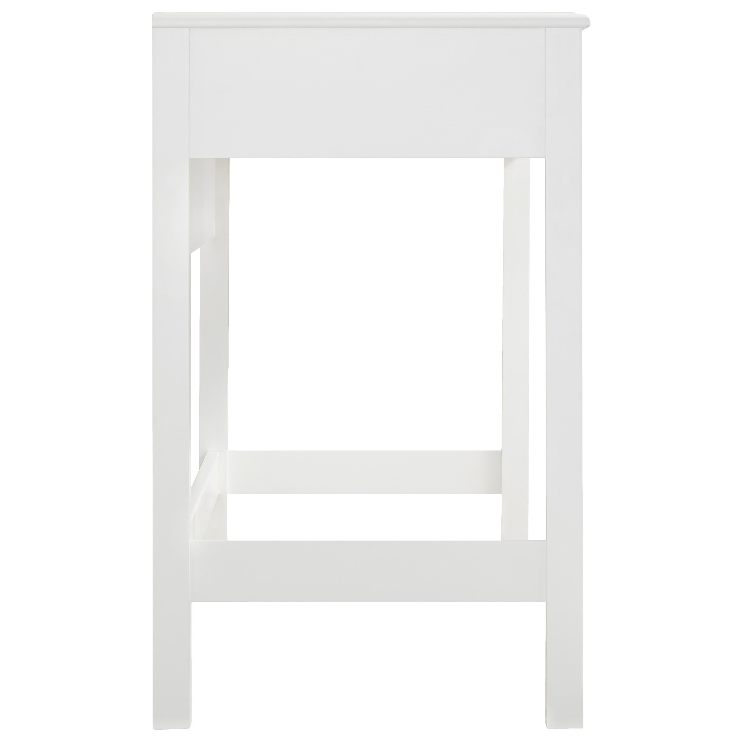 Signature Design by Ashley Othello Z1611054 White Finish Home Office Small Desk with Drawer