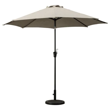 Medium Auto Tilt Umbrella and Base
