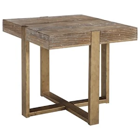 Modern Rustic Square End Table