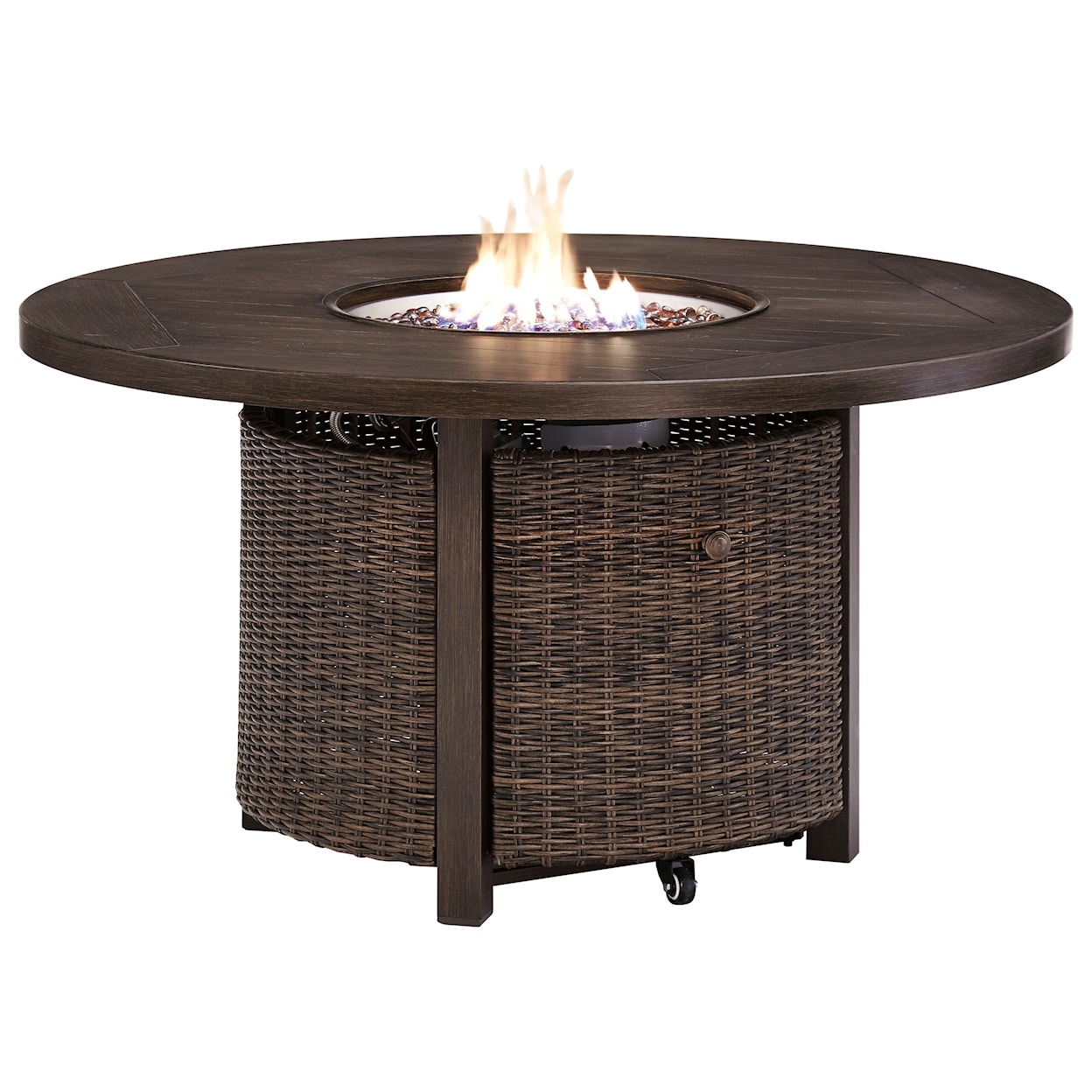 Signature Design Paradise Trail Round Fire Pit Table