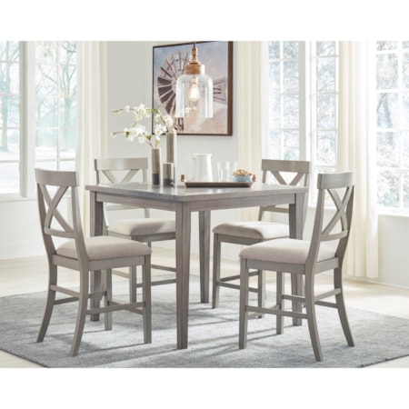 5-Piece Counter Table and Chair Set