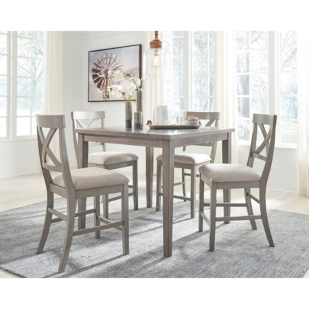 5-Piece Counter Table and Chair Set