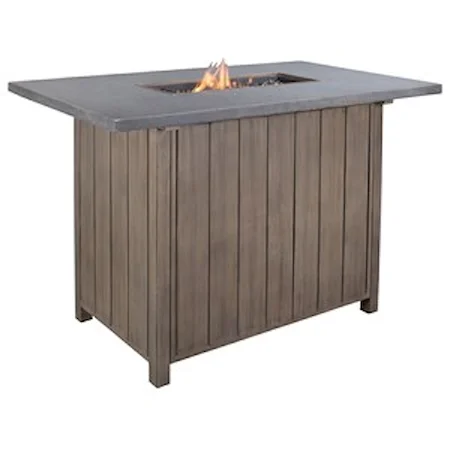 Outdoor Bar Table w/ Fire Pit