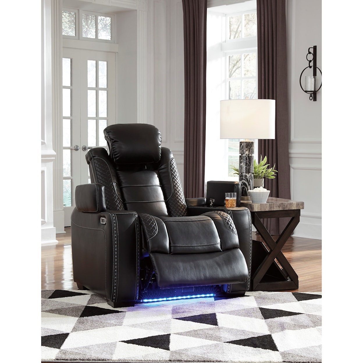 Michael Alan Select Party Time Power Recliner with Adjustable Headrest