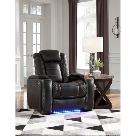 Power Recliner with Adjustable Headrest