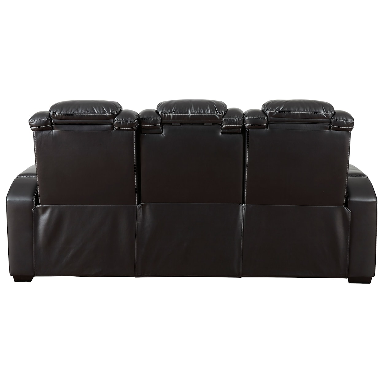 Signature Design Party Time Power Reclining Sofa w/ Adjustable Headrests