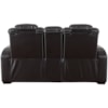 StyleLine Party Time Power Recl Loveseat w/ Console & Adj Hdrsts