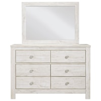 6-Drawer Dresser & Bedroom Mirror