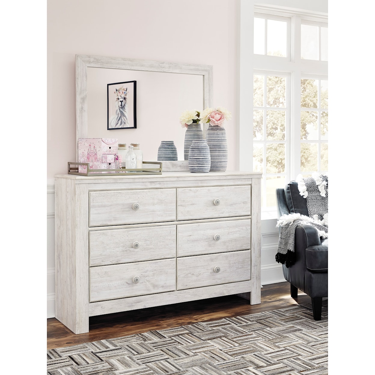 Signature Design by Ashley Furniture Paxberry Dresser & Bedroom Mirror