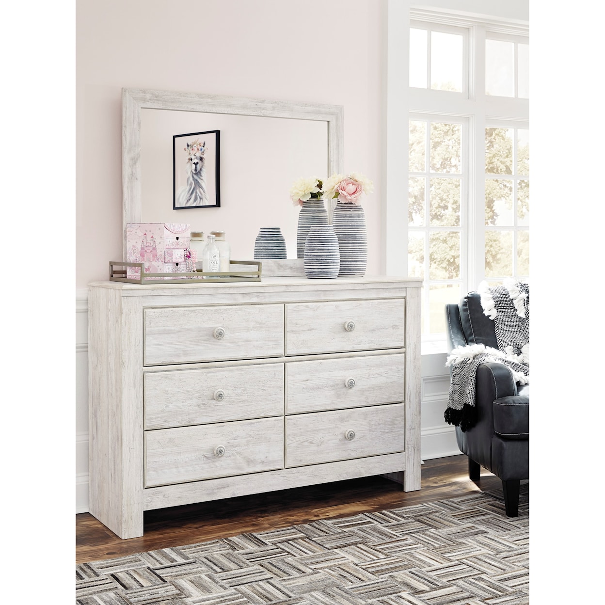 Ashley Furniture Signature Design Paxberry Dresser & Bedroom Mirror