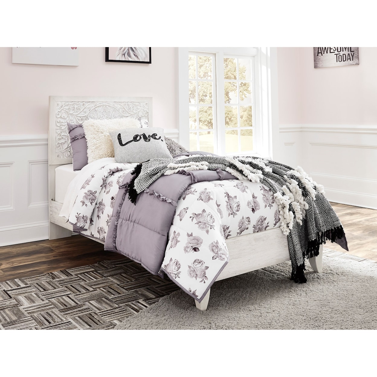 Signature Design by Ashley Furniture Paxberry Twin Panel Bed