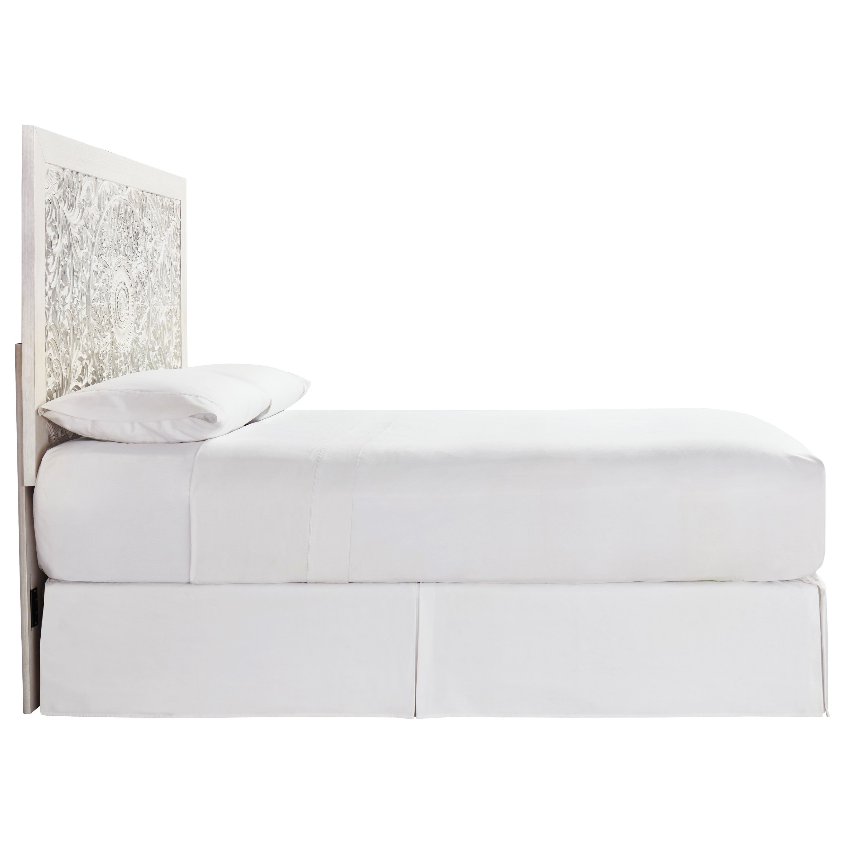 Carved outlet medallion headboard