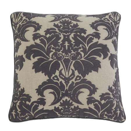 Damask - Steel Pillow Cover, Set of 4