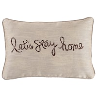 Let's Stay Home Chocolate Pillow