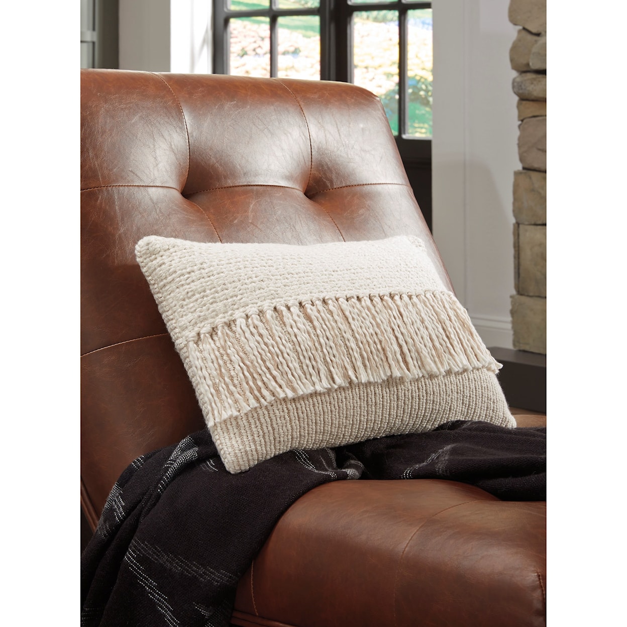 Signature Design by Ashley Furniture Pillows Medea Tan/Cream Pillow