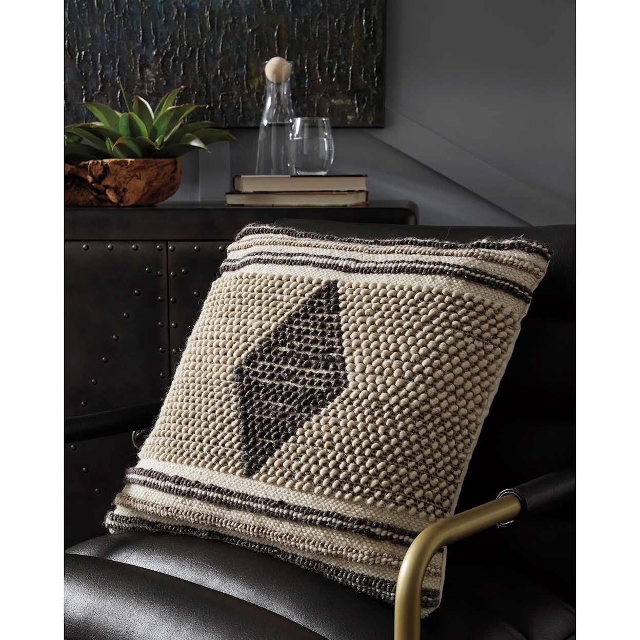 Ashley Furniture Signature Design Ricker Ricker Gray/Cream Pillow