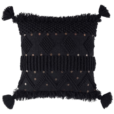 Mordechai Black Pillow