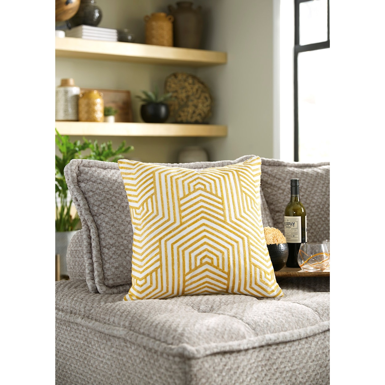 Ashley Furniture Signature Design Pillows Adrik Golden Yellow Pillow