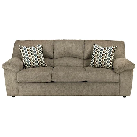 Casual Sofa with Pillow Arms