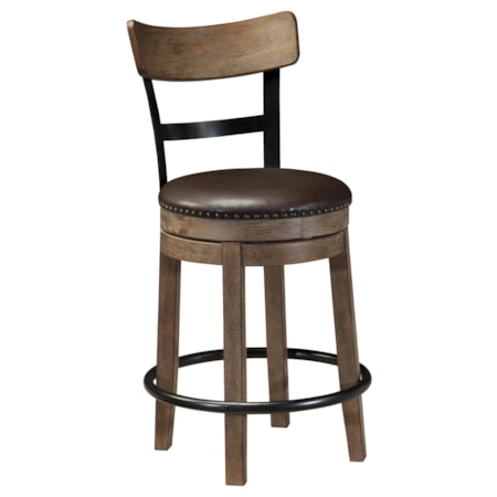 Upholstered Swivel Barstool
