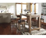 Signature Design by Ashley Pinnadel Upholstered Swivel Barstool