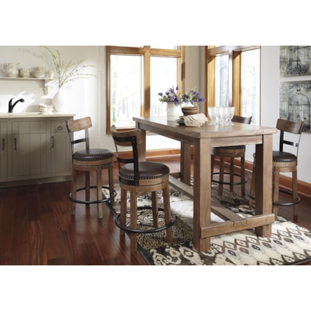 Upholstered Swivel Barstool