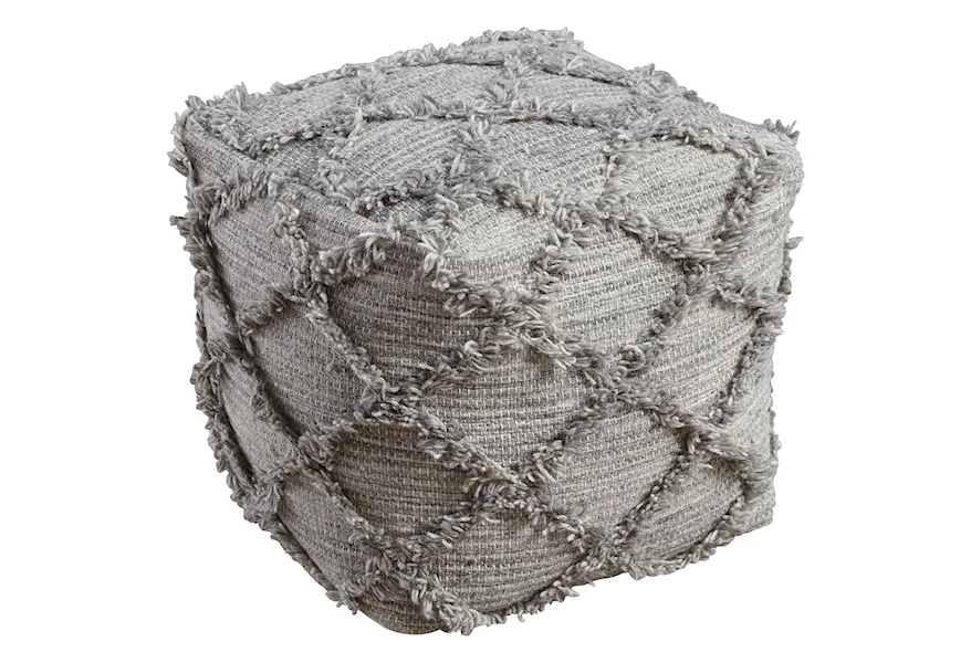 Poufs Adelphie - Natural/Gray Pouf by Signature Design by Ashley at Sparks HomeStore