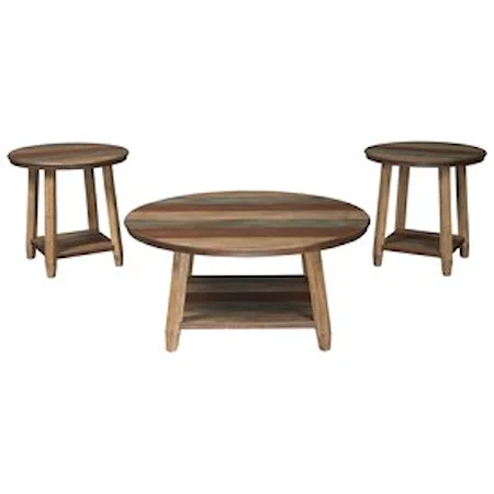 Rustic 3-Piece Occasional Table Set